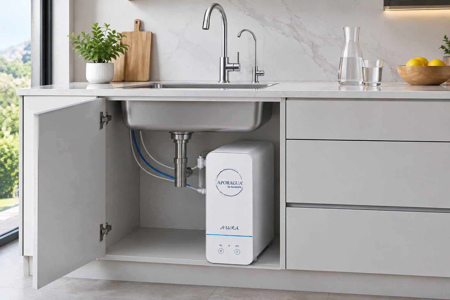 Depuradora de agua aura instalada Apragua